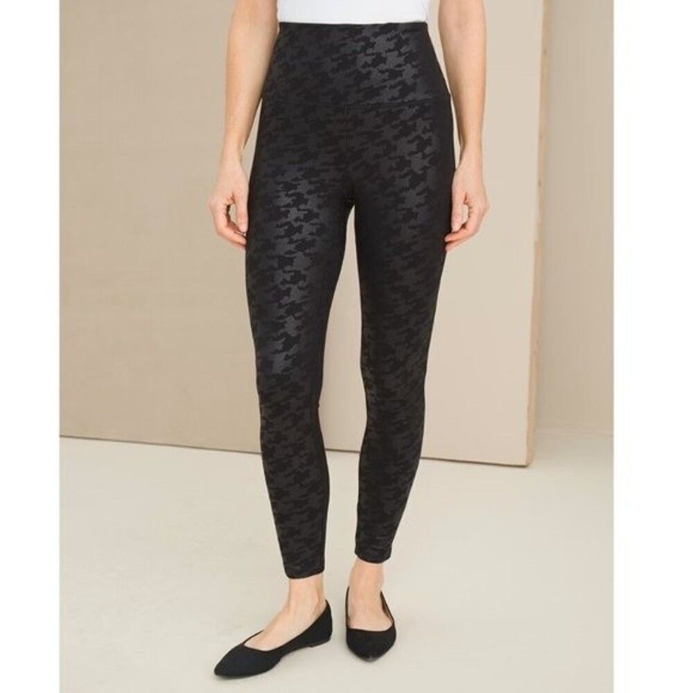 Chico's Zenergy Houndstooth Leggings Size 1(8) NWOT